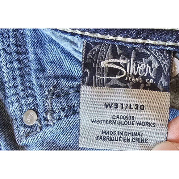 Silver Suki Surplus Jeans Women's 31 Blue Dark Wash - Picture 5 of 16